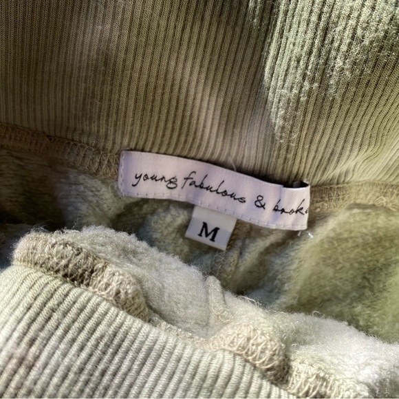 YOUNG FABULOUS & BROKE Juliette Joggers Green Ombré Size M (GUC) - Picture 5 of 14